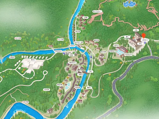 阿荣结合景区手绘地图智慧导览和720全景技术，可以让景区更加“动”起来，为游客提供更加身临其境的导览体验。