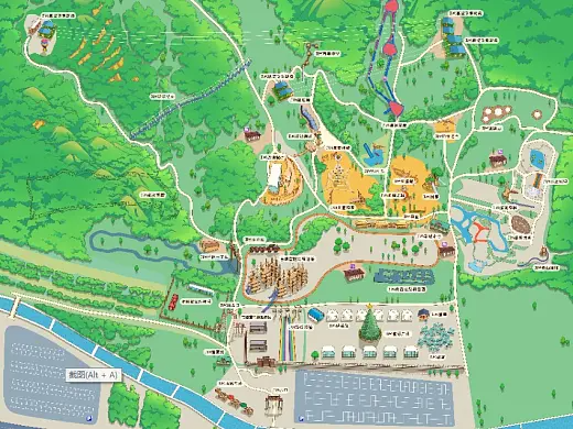 阿荣景区手绘地图在紧急疏散与救援中的重要作用 ？